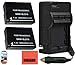 Pack of 2 DMW-BLD10 Batteries and Battery Charger for Panasonic Lumix DMC-GX1 DMC-GF2K DMC-G3K DMC-TS2A Digital Camera + More!!