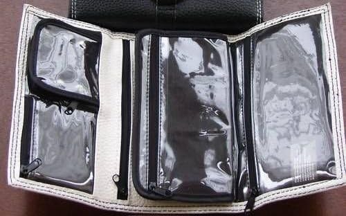 PREZERVE ANTI TARNISH JEWELLERY WALLET BLACK/WHITE