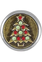 Ginger Snaps GLITZY HOLIDAY TREE SNAP SN19-02 Interchangeable Jewelry Snap Accessory