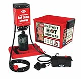 Hot Tap Single Burner w/Piezo Battery Operated Portable Water Heater with Water Pump