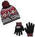 Star Wars Little Boys' Darth Vader Intarsia Knit Cuff Pom Beanie and Glove Set