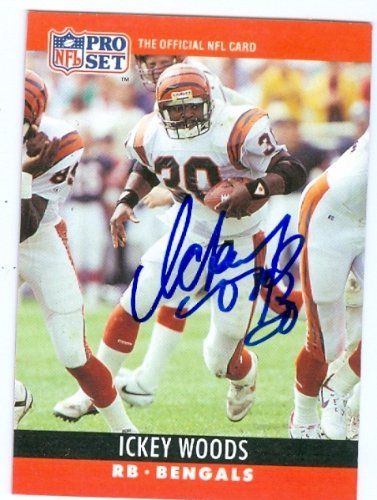 Ickey Woods autographed Football Card (Cincinnati Bengals) PRO SET