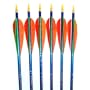 Feather Fletched Easton XX75 Blues Aluminum Arrows 6-pack 28 1916