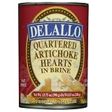 DeLallo Quartered Artichokes, 13.75-Ounce Unit (Pack of 6)