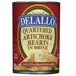 DeLallo Quartered Artichokes, 13.75-Ounce Unit (Pack of 6)