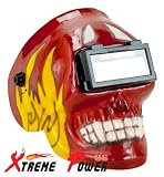 XPUSA Burning Skull Welding Helmet (RED)