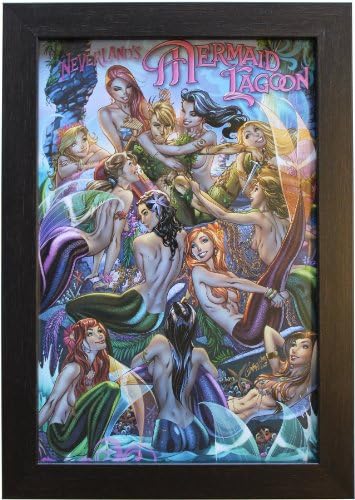 NEVERLAND'S MERMAID LAGOON ~ 10" X 15" ART PRINT by J. SCOTT CAMPBELL - FAIRYTALE FANTASIES (2014)