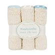 Bumkins Organic Cotton Washcloth 3-Pack - Dusty Blue