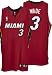 Dwyane Wade Red adidas NBA Authentic Miami Heat Jersey - 40