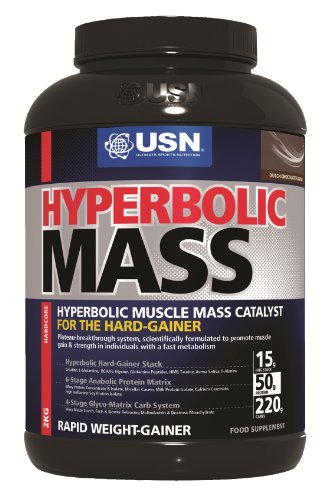 USN Hyperbolic Mass Hardcore Vanilla Weight Gain Formula 2 kg