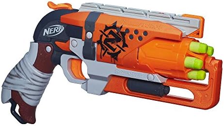 NERF Zombie Strike Hammershot Blaster Collectible Toy Gun Holds 5 Zombie Strike Darts