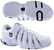 K-Swiss Men's Approach Tennis Shoe (White / Black / Platinum), Available in Various Sizes