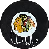 Chris Chelios Blackhawks Puck