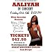 Aaliyah (Budweiser Superfest, Concert) Music Poster Print - 11x17