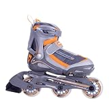 Rollerblade Micro Flash Kid's Inline Skates - 12-2/Grey-Orange