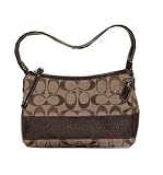 Coach Signature Stripe Top Handle Pouch Small Handbag