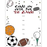 Sporting Game Party Invitations (8 count)