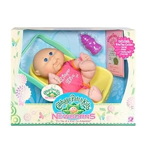 Cabbage Patch Kids Bald Girl Newborn in Carrier by