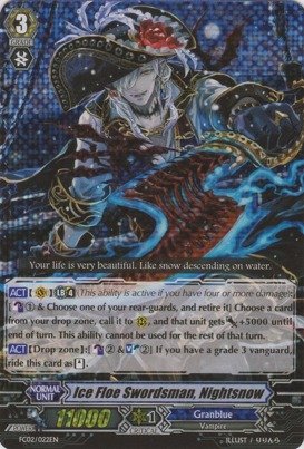 Cardfight!! Vanguard TCG - Ice Floe Swordsman, Nightsnow (FC02/022EN) - Fighter's Collection 2014