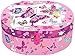 Hot Focus Paradise Oval Shaped Musical Jewelry Box