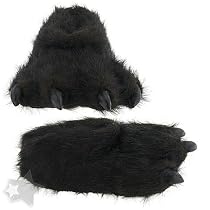Fuzzy Slipper Gift Shop - Fuzzy Black Bear Claw Slippers for Women and Men :  fuzzy black bear claw slippers bear women men