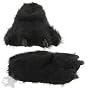 Fuzzy Black Bear Claw Slippers for Women and Men