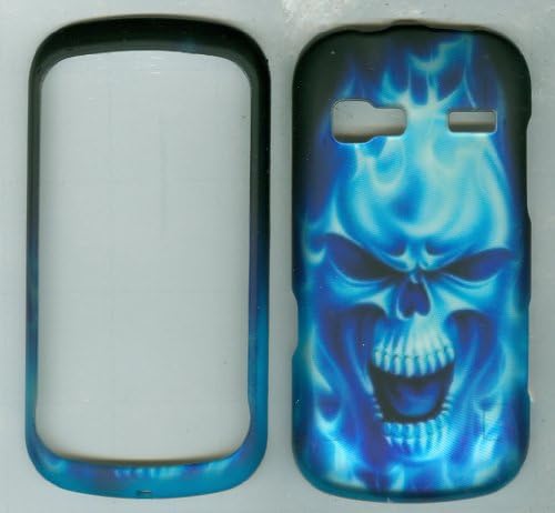 Blue Skull Faceplate Hard Case Phone Protector for Lg Converse An272 Freedom