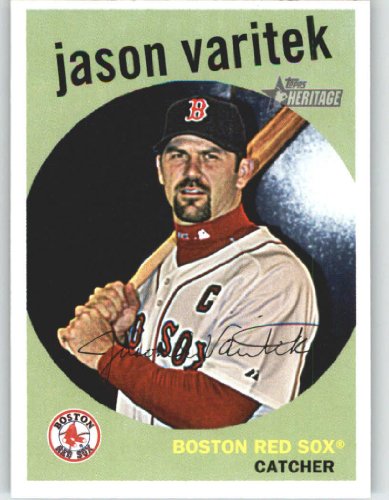 2008 Topps Heritage #388 Jason Varitek - Boston Red Sox (Baseball Cards)