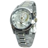 Seiko Mens 2 Tone Premier Kinetic Chronograph Watch Model SNL042P1 by Seiko