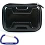 Black Hard Shell Carrying Case with a Memory Foam Lined Interior for the Western Digital My Passport Series and WD Elements External Portable Hard Drive with a Free Carabiner Key Chain
