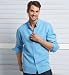 Blue Harbour Luxury Linen Blend Long Sleeve Shirt with Silk