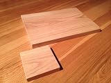 Handmade Solid Oak Placemat and Coaster Set – 8 Pieces – Sapwood Light Oak