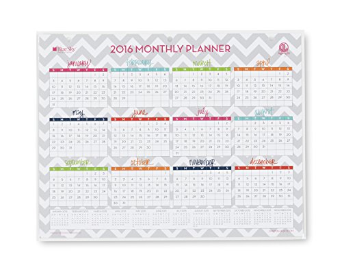Blue Sky 2016/2017 Dabney Lee "Ollie" Monthly 11x8.5 2-Year Laminated Planner
