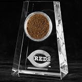 MLB Cincinnati Reds Tapered Crystal Game-Used Dirt Paperweight
