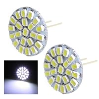 TOMTOP 2 Pcs G4 22 1206 SMD LED Light Home Car Marine Boat Lamp Bulb DC 12V White
