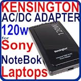Kensington Original 120W AC Car Air Power Adapter + 3 Smarttips: N4, N15, N27 for Sony Laptop / Notebooks