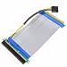 PCI-E Express PCIe 16x to 16x Riser Extender Card with Molex IDE Power & Ribbon Cable adapter 20cm