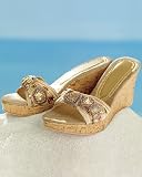Embroidered wedge