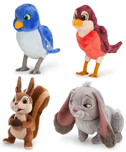 Sofia The First - 4 Character Plush Collection (Clover, Mia, Whatnaught & Robin