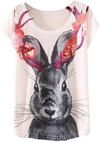 KaiTingu Women's Short Sleeve Casual Graphic Print Vintage T Shirts Tops