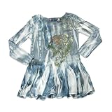 516thmvrc9L. SL160  Truly Me by Sara Sara   Girls Long Sleeve Tie Dye Dress, Blue