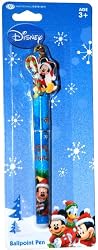Mickey Mouse Christmas Ballpoint Pen 5 1/2", Disney Collectible (1 Each)