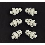 6 PACK (GREY) - Triple Flange Replacement Ear tips sleeves fit SHURE SE110 SE115 SE210 SE215 SE310 SE315 SE420 SE425 SE530 SE535 E3c E3g E4c E4g E5c and Etymotic Research, Westone Noise Isolating In-Ear Headphones Earphones