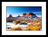 Great American Picture IS602010 Snow in Monument Valley, Arizona Framed Photograph - James Denk