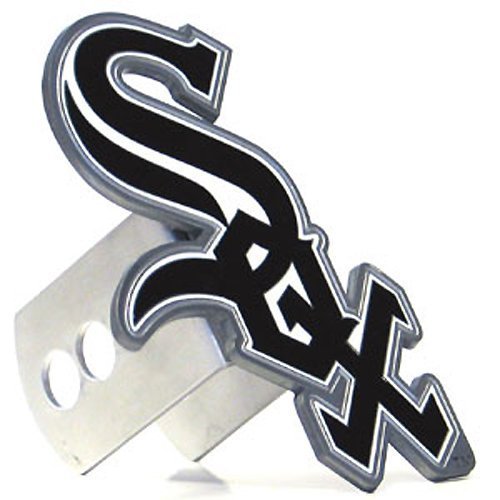 Chicago White Sox Large Zinc Trailer Hitch Cover - MLB Baseball Fan Shop Sports Team Merchandise