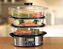 Tristar VS-3905 Dampfgarer Edelstahl 3 Etagen 800W inkl. Timer NEU