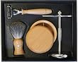 SimplyBeautiful Mach 3 Shaving Gift Set - 100% Badger Brush, Shaving Bowl, Chrome Deluxe Stand, and Deluxe Mach 3 Razor - Beautiful Gift Box Packaging!