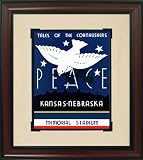 Nebraska Cornhuskers vs Kansas Jayhawks Vintage Program Art (Framed) - 1939