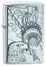Zippo Eagle and Lady Liberty Torch Emblem Brushed Chrome Lighter