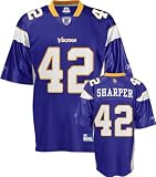 Darren Sharper Jersey: Reebok Purple Replica #42 Minnesota Vikings Jersey